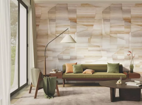 Casadeco CARNABY STREET vlies anyagú szürke, barna színű geometriai Modern panel