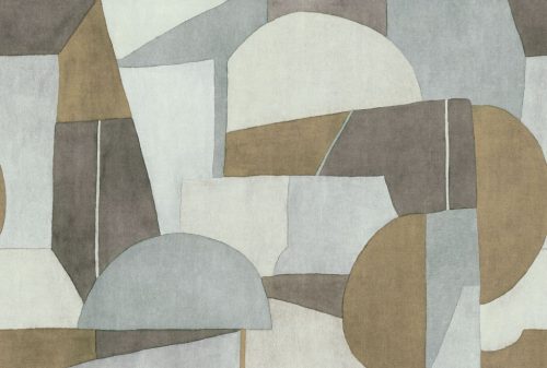 Casadeco CARNABY STREET vlies anyagú szürke, sárga, barna, zöld színű geometriai Modern panel