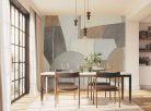 Casadeco CARNABY STREET vlies anyagú szürke, sárga, barna, zöld színű geometriai Modern panel