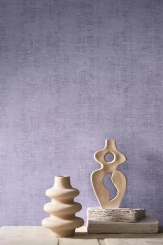 Casamance Le Velours 2 vinyl, vlies anyagú, lila színű, foltos, textilhatású, Modern tapéta