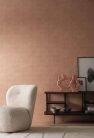 Casamance Le Velours 2 vinyl, vlies anyagú, barack színű, foltos, textilhatású, Modern tapéta