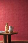 Casamance Le Velours 2 vinyl, vlies anyagú, piros színű, foltos, textilhatású, Modern tapéta
