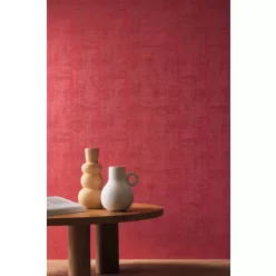   Casamance Le Velours 2 vinyl, vlies anyagú, piros színű, foltos, textilhatású, Modern tapéta