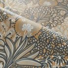 Casamance Nuit d'orient vlies anyagú, kék, türkiz, arany, fehér színű, növényes, Modern tapéta