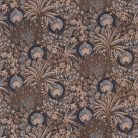 Casamance Nuit d'orient vlies anyagú, kék, beige, barna, bronz színű, növényes, Modern tapéta