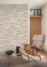 Casamance Nuit d'orient vlies anyagú, beige, homok színű, hullám, Modern tapéta
