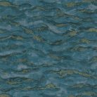 Casamance Nuit d'orient vlies anyagú, kék, arany színű, hullám, Modern tapéta