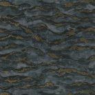 Casamance Nuit d'orient vlies anyagú, kék, szürke, arany színű, hullám, Modern tapéta