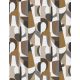 Casamance L'Atelier vinyl, vlies anyagú, fehér, szürke, barna színű, geometriai, Modern tapéta