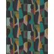 Casamance L'Atelier vinyl, vlies anyagú, zöld, fekete, kék, lila, barna, sárga színű, geometriai, Modern tapéta
