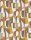 Casamance L'Atelier vinyl, vlies anyagú, fehér, zöld, szürke, barna, sárga színű, geometriai, Modern tapéta