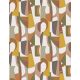 Casamance L'Atelier vinyl, vlies anyagú, fehér, zöld, szürke, barna, sárga színű, geometriai, Modern tapéta