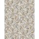 Casamance L'Atelier vinyl, vlies anyagú, fehér, barna, szürke színű, absztrakt, leveles, textilhatású, Modern tapéta