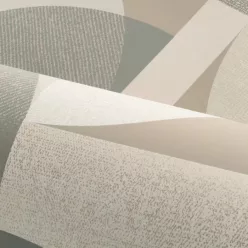   Casamance Faubourg Des Lumiéres vlies anyagú, keki, szürke, beige színű, geometriai, Modern tapéta