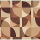 Casamance Faubourg Des Lumiéres vlies anyagú, barna, beige színű, geometriai, Modern tapéta