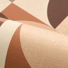 Casamance Faubourg Des Lumiéres vlies anyagú, barna, beige színű, geometriai, Modern tapéta