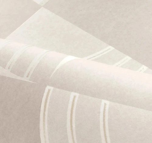 Casamance Faubourg Des Lumiéres vlies anyagú, szürke, fehér színű, geometriai, Modern tapéta