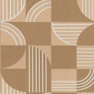 Casamance Faubourg Des Lumiéres vlies anyagú, barna, fehér színű, geometriai, Modern tapéta