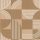 Casamance Faubourg Des Lumiéres vlies anyagú, barna, fehér színű, geometriai, Modern tapéta