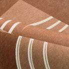 Casamance Faubourg Des Lumiéres vlies anyagú, barna, fehér színű, geometriai, Modern tapéta