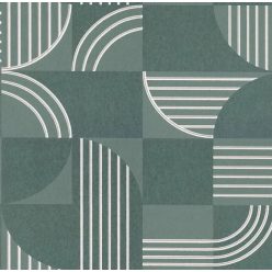   Casamance Faubourg Des Lumiéres vlies anyagú, zöld, fehér, beige színű, geometriai, Modern tapéta