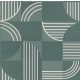 Casamance Faubourg Des Lumiéres vlies anyagú, zöld, fehér, beige színű, geometriai, Modern tapéta