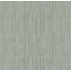   Casamance Faubourg Des Lumiéres vlies anyagú, zöld, beige, gyöngyház színű, art deco, geometriai, Modern tapéta
