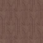 Casamance Faubourg Des Lumiéres vlies anyagú, barna, arany színű, art deco, geometriai, Modern tapéta