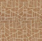 Casamance Faubourg Des Lumiéres vlies anyagú, arany, beige színű, art deco, geometriai, Modern tapéta