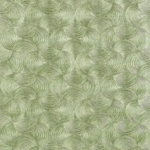 Casamance Magnitude vinyl, vlies anyagú, zöld, arany színű, absztrakt, geometriai, Modern tapéta