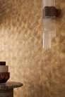 Casamance Magnitude vinyl, vlies anyagú, arany, bronz színű, art deco, geometriai, Modern tapéta