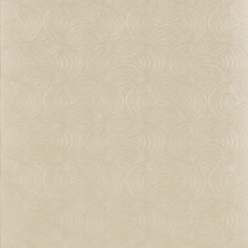 Casamance Magnitude papír, vinyl anyagú, beige, ezüst színű, art deco, geometriai, Modern tapéta