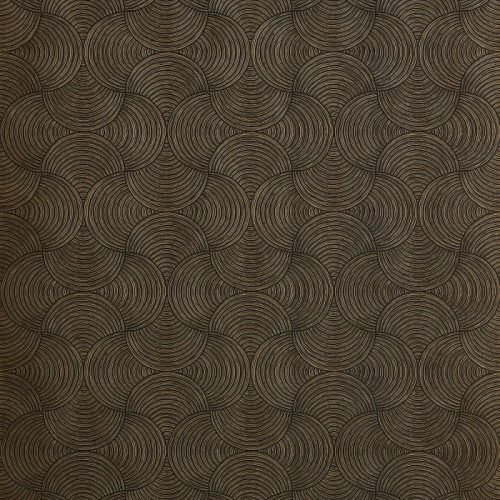 Casamance Magnitude papír, vinyl anyagú, arany, fekete színű, art deco, geometriai, Modern tapéta