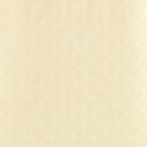Casamance Magnitude papír, vinyl anyagú, fehér, beige, arany színű, art deco, geometriai, Modern tapéta