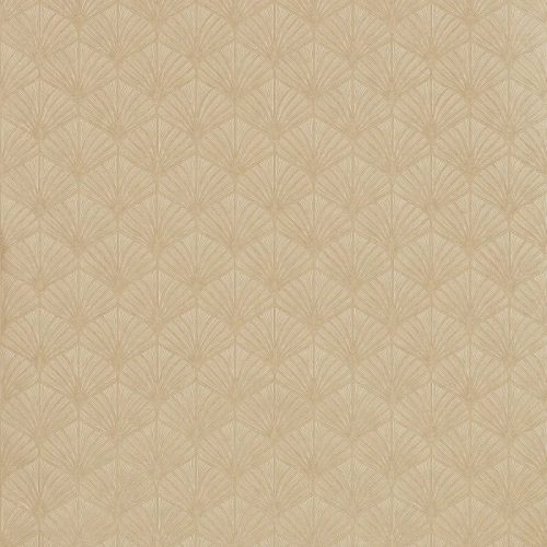 Casamance Magnitude papír, vinyl anyagú, barna, arany színű, art deco, geometriai, Modern tapéta