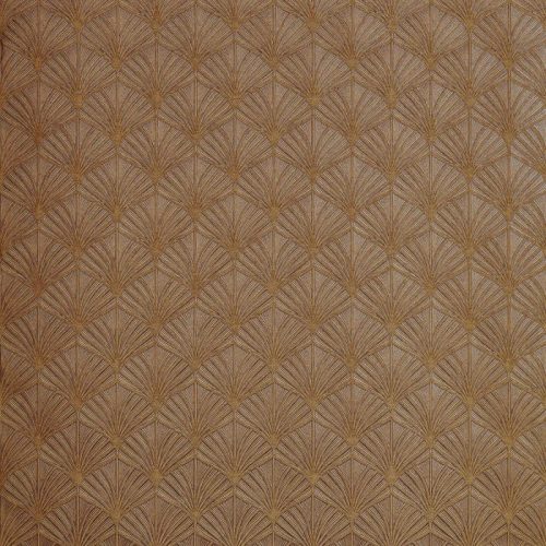 Casamance Magnitude papír, vinyl anyagú, lila, barna, bronz színű, art deco, geometriai, Modern tapéta