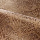 Casamance Magnitude papír, vinyl anyagú, lila, barna, bronz színű, art deco, geometriai, Modern tapéta