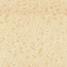 Casamance Palmadora vinyl, vlies anyagú, mustársárga, fehér színű, leveles, textilhatású, Modern tapéta