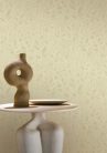 Casamance Palmadora vinyl, vlies anyagú, zöld, beige színű, leveles, textilhatású, Modern tapéta