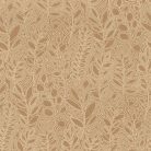 Casamance Palmadora vinyl, vlies anyagú, barna, beige színű, leveles, textilhatású, Modern tapéta