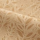 Casamance Palmadora vinyl, vlies anyagú, barna, beige színű, leveles, textilhatású, Modern tapéta