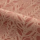 Casamance Palmadora vinyl, vlies anyagú, beige, terrakotta színű, leveles, textilhatású, Modern tapéta