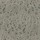 Casamance Palmadora vinyl, vlies anyagú, szürke, beige színű, leveles, textilhatású, Modern tapéta
