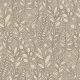 Casamance Palmadora vinyl, vlies anyagú, barna, szürke színű, leveles, textilhatású, Modern tapéta