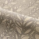 Casamance Palmadora vinyl, vlies anyagú, barna, szürke színű, leveles, textilhatású, Modern tapéta