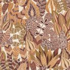 Casamance Palmadora vinyl, vlies anyagú, beige, barna, zöld, mustársárga színű, leveles, textilhatású, Modern tapéta
