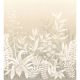 Casamance Palmadora vinyl, vlies anyagú, fehér, beige, szürke színű, leveles, textilhatású, Modern poszter