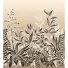 Casamance Palmadora vinyl, vlies anyagú, fehér, szürke, barna színű, leveles, textilhatású, Modern poszter