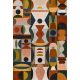 Casamance L'Atelier vinyl, vlies anyagú, barna, zöld, mustársárga, terrakotta színű, geometriai, Modern poszter