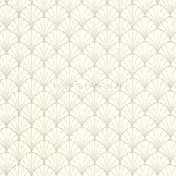  Caselio ColorBox 3 vinyl, vlies anyagú fehér, barna színű art deco modern tapéta